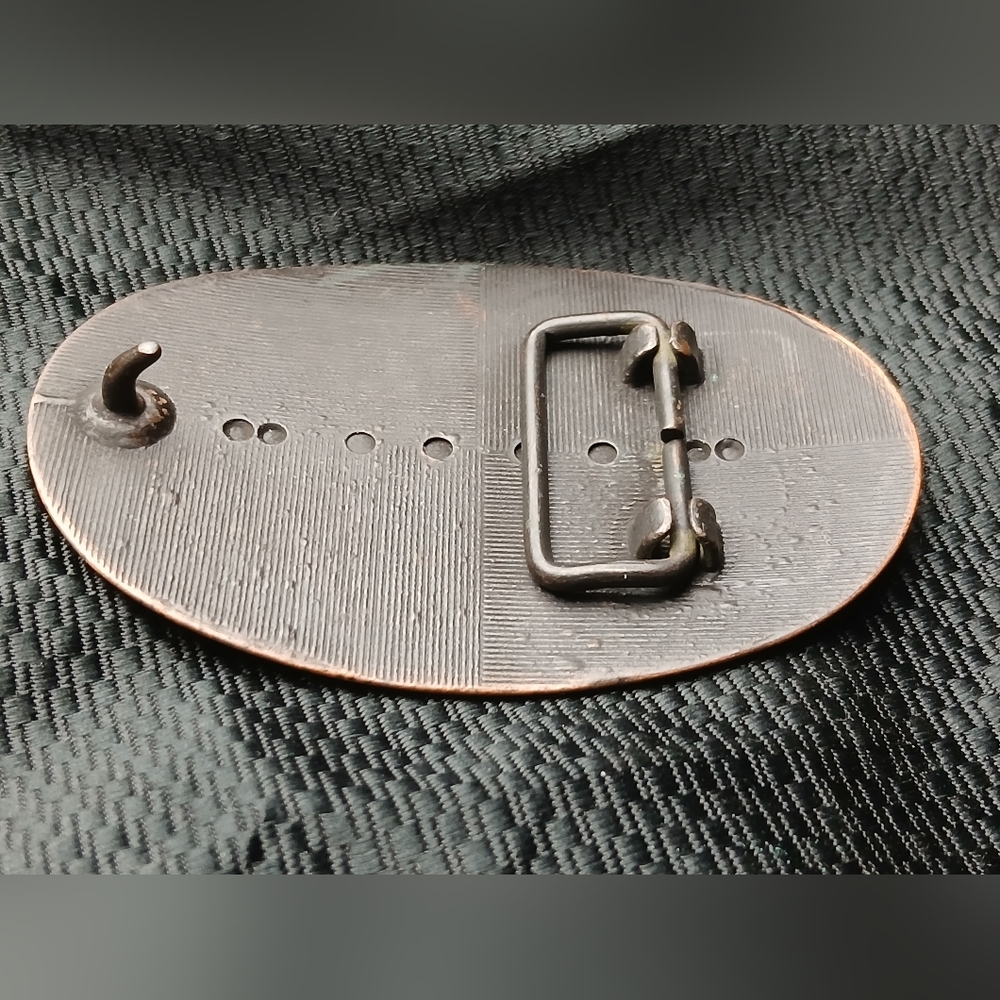 Engraved Copper Belt Buckle - Picture 10 of 10